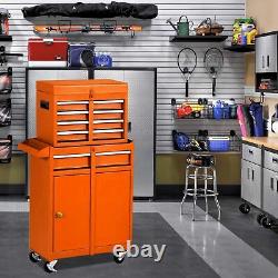 5 Drawers Rolling Tool Chest Cabinet Storage Organizer Workshop Garage Toolbox