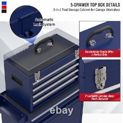 5 Drawers Rolling Tool Chest Cabinet Tool Storage Cabinet with Wheels & Locking