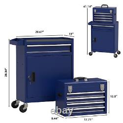 5 Drawers Rolling Tool Chest Cabinet Tool Storage Cabinet with Wheels & Locking