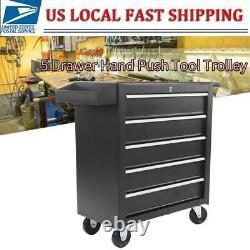 5 Drawers Rolling Tool Chest Tool Storage Cabinet Garage Cart Workshop with Wheels
