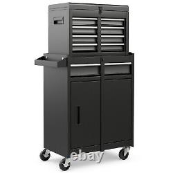 5-Drawers Rolling Tool Storage Chest Cabinet High Capacity with Wheels