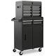 5-drawers Rolling Tool Storage Chest Cabinet High Capacity With Wheels