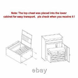 5-Drawers Rolling Tool Storage Chest Cabinet High Capacity with Wheels