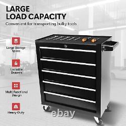 5 Drawers Tool Cart on Wheel Rolling Tool Chest Tool Storage for Garage Workshop