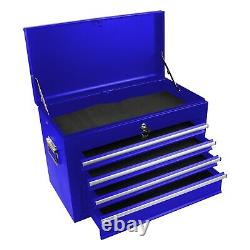 6-Drawer Rolling Tool Cart 220lb Capacity Tool Box Detachable Organizer Blue