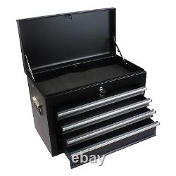 6-Drawer Steel Tool Chest 2 in 1 Rolling Garage Box & Cabinet with Wheels Black