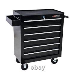 6 Drawers Rolling Tool Cart Chest Garage Tool Storage Cabinet Tool Box with Wheels