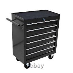 6 Drawers Rolling Tool Cart Chest Garage Tool Storage Cabinet Tool Box with Wheels