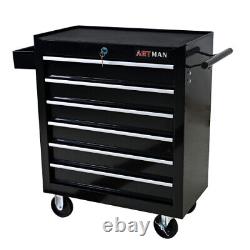 6 Drawers Rolling Tool Cart Chest Tool Garage Storage Cabinet Tool Box with Wheels