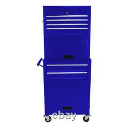 6-Drawers Rolling Tool Cart Chest Tool Storage Cabinet Tool Box with Wheels&Lock