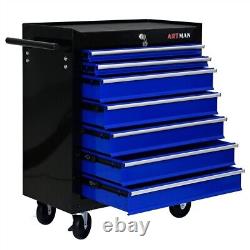 7-Drawer Lockable Rolling Tool Cart Tool Box Chest Storage Toolbox Cabinet Wheel