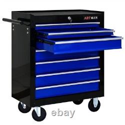 7-Drawer Lockable Rolling Tool Cart Tool Box Chest Storage Toolbox Cabinet Wheel