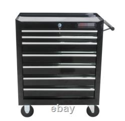 7-Drawer Meatl Rolling Tool Chest With Wheels, Tool Storage Cabinet With Locking