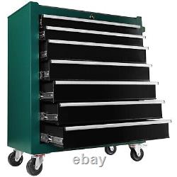 7-Drawer Meatl Rolling Tool Chest With Wheels, Tool Storage Cabinet With Locking