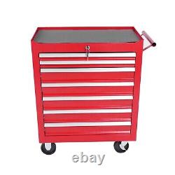 7-Drawer Metal Rolling Tool Chest Tool Box Storage Cabinet with Wheels