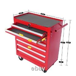 7-Drawer Metal Rolling Tool Chest Tool Box Storage Cabinet with Wheels