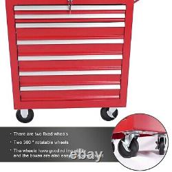 7-Drawer Metal Rolling Tool Chest Tool Box Storage Cabinet with Wheels