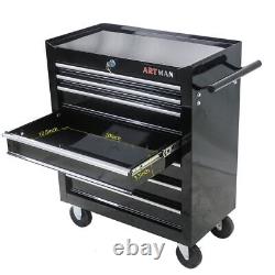 7 Drawer Mobile Workbench Rolling Tool Storage Cabinet Cart Tool Chest withWheels