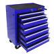 7 Drawer Rolling Tool Box Cart Chest Storage Cabinet With 4 Whees Blue For Garage