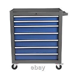 7-Drawer Rolling Tool Chest Box with Wheels, Multifunctional Mechanic Storage
