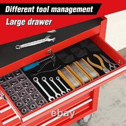 7-Drawer Tool Box withWheel, Rolling Tool Chest Mechanic Storage Cabinet for Garage