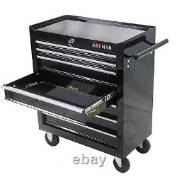 7 Drawers Rolling Tool Box Cart Tool Chest Tool Storage Cabinet with Wheels Metal