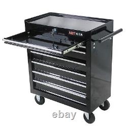 7 Drawers Rolling Tool Box Cart Tool Chest Tool Storage Cabinet with Wheels Metal