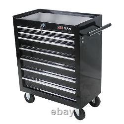 7 Drawers Tool Box Cart Tool Storage Cabinet Rolling Tool Chest with Wheels
