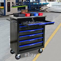 7 Drawers Tool Cart on Wheel Rolling Tool Chest Tool Storage for Garage Workshop