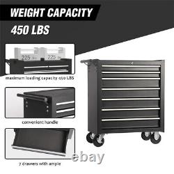 7 Drawers Tool Cart on Wheel Rolling Tool Chest Tool Storage for Garage Workshop