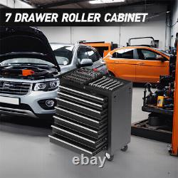 7 Drawers Tool Cart on Wheel Rolling Tool Chest Tool Storage for Garage Workshop