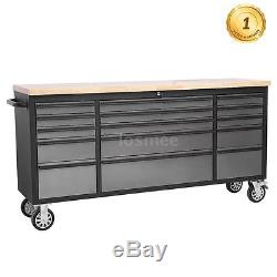 72 Stainless Steel Rolling Tool Chest Excellent Tool Box Tool Storage Box N0U1