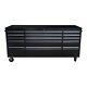 72 In Rolling Tool Chest With Wheels, 430 Stainless Steel, 15 Drawers