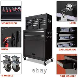 8-Drawer Large capacity Tool chest, Rolling Tool Chest and Tool box with 4 Wheels