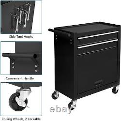 8-Drawer Lockable Rolling Tool Chest Tool Storage Cabinet Tool Box for Garage