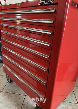 8 Drawer Rolling Mac Toolbox, 33 x 41 x 18 ½, Very Good Condition