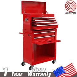 8-Drawer Rolling Tool Box Cart Detachable Tool Chest with 1 Adjustable Shelf