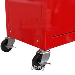 8-Drawer Rolling Tool Box Cart Detachable Tool Chest with 1 Adjustable Shelf