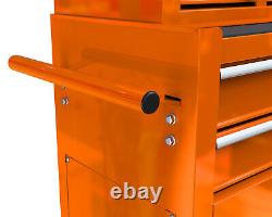 8 Drawer Rolling Tool Cart Chest Garage Tool Storage Cabinet Tool Box with Wheels