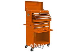8 Drawer Rolling Tool Chest Box Organizer Storage Cabinet Combo with Wheels Fast