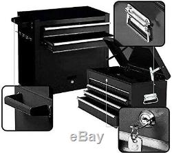 8 Drawer Rolling Tool Chest Detachable Tool Cabinet Sliding Metal Tool Organizer
