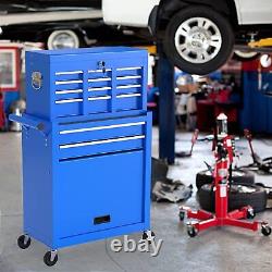8-Drawer Rolling Tool Chest & Removable Tool Box with Locking Toolbox Organizer