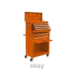 8-Drawer Rolling Tool Chest Rolling Tool Storage Cabinet with Wheels, Sturdy Steel