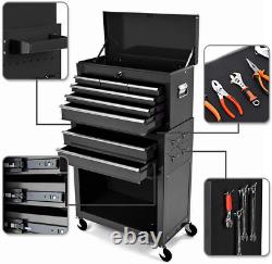 8-Drawer Rolling Tool Chest Tool Box with 4 Wheels High Capacity Tool Storage