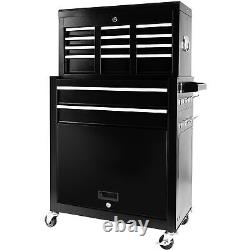 8-Drawer Rolling Tool Chest withWheels, Lock & Key Tool Storage Cabinet for Garage