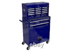 8-Drawer Tool Organizer Larger Capacity 2 in 1 Tool Cart Strong Steel Rolling US