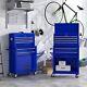8-drawers Rolling Tool Box Cart Tool Chest Tool Storage Cabinet With Wheels Blue