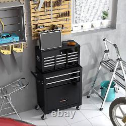 8 Drawers Rolling Tool Chest Rolling Tool Storage Cabinet with Wheels Free Ship