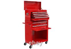 8 Drawers Rolling Tool Chest Rolling Tool Storage Cabinet with Wheels Stainless
