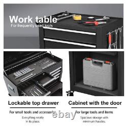 8-Drawers Rolling Tool Chest with Wheels Removable Tool Box Organizer Cabinet